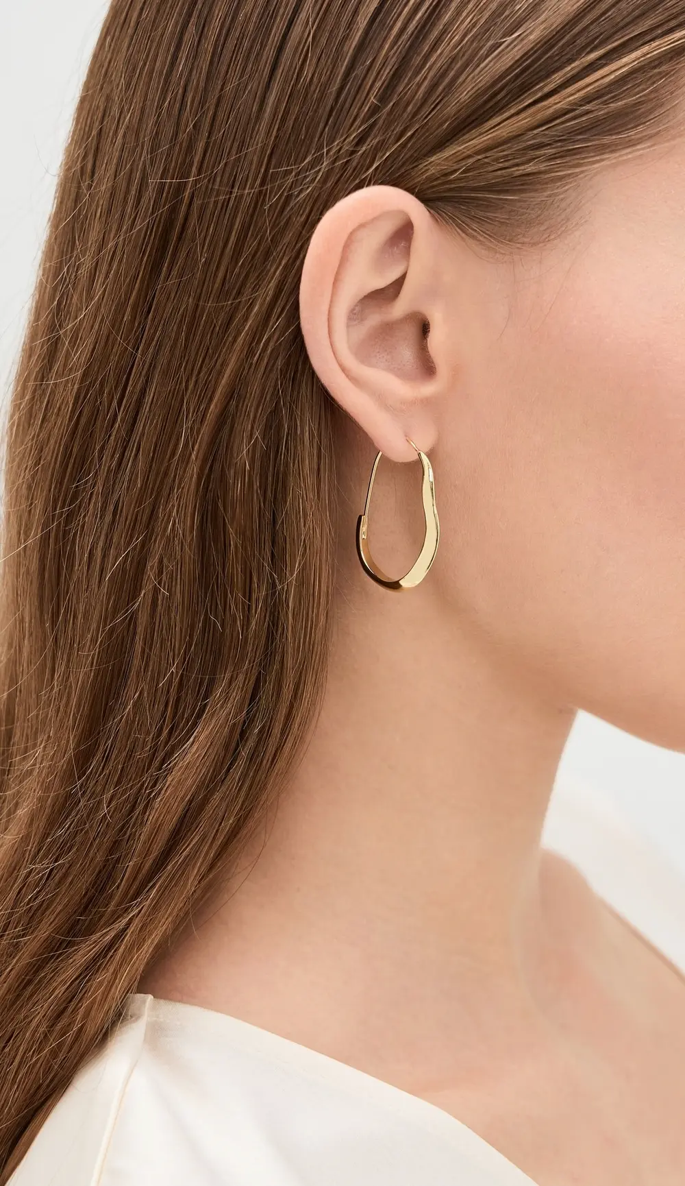 SHASHI Mia Wave Hoop Earrings