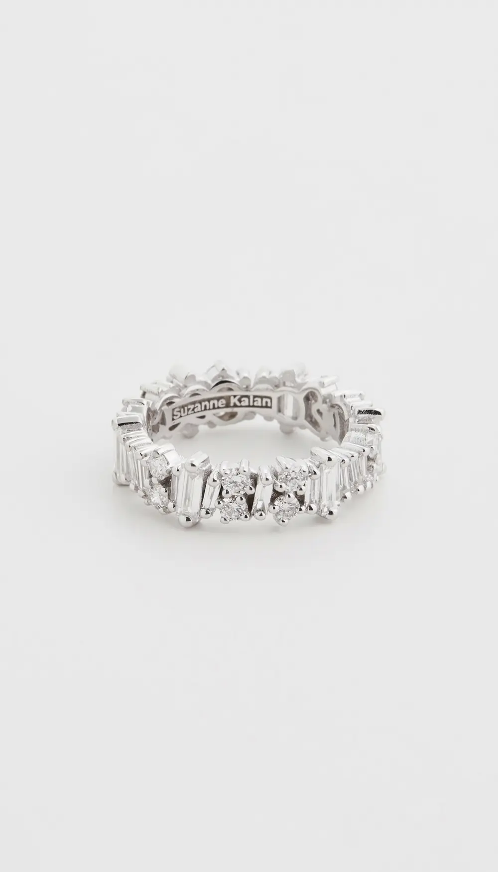 Suzanne Kalan 18k White Gold Fireworks Eternity Band