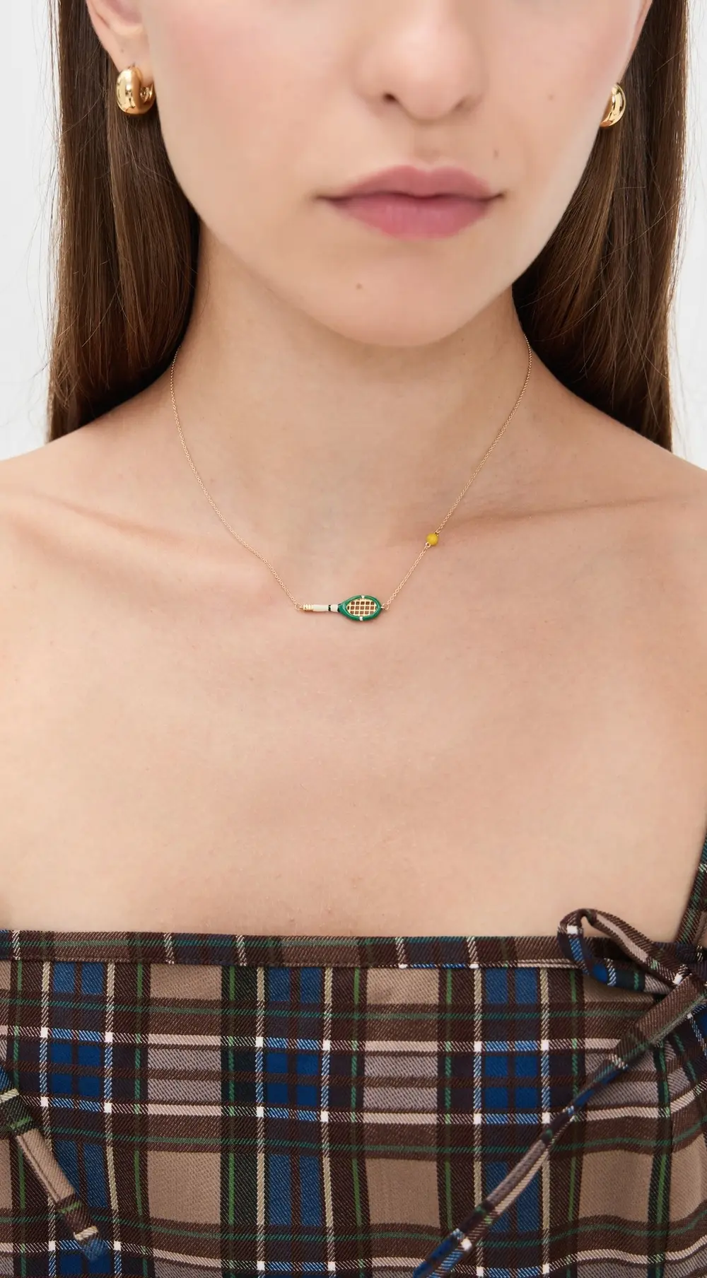 ALIITA Tennis Pelota Enamel Necklace