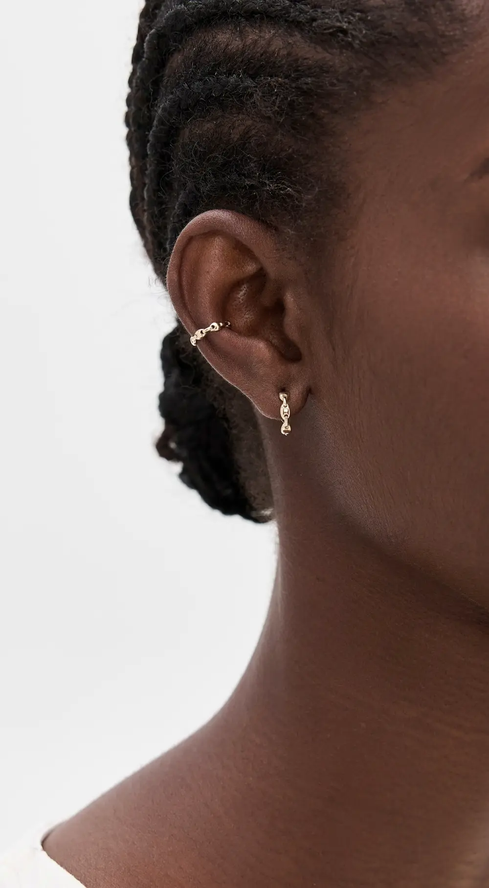 Zoe Chicco 14k Gold Small Mariner Link Hard Ear Cuff