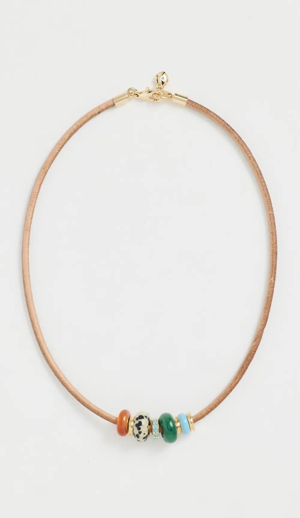 Roxanne Assoulin Semi Sliders On Leather Cord Necklace