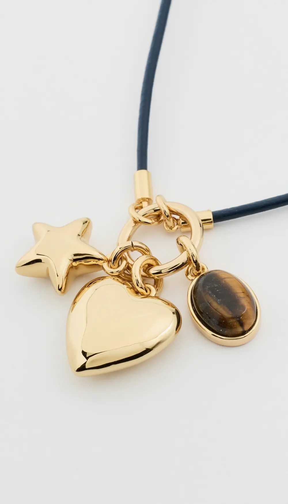 Madewell Heart Charm Cord Necklace