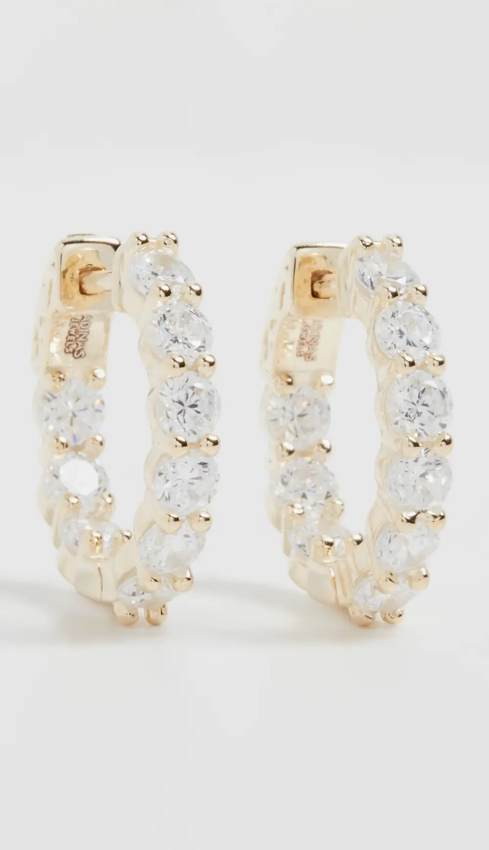 By Adina Eden Mini Round Hoop Earrings