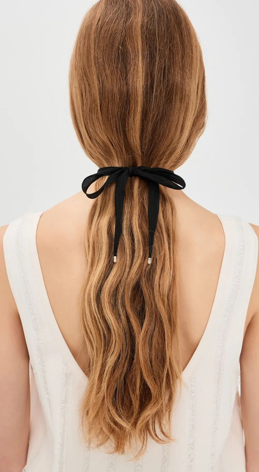 SHASHI Kate Silk Ribbon Tie