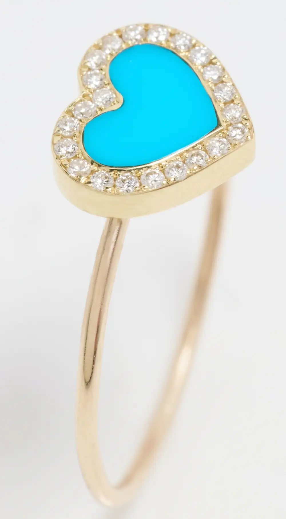 Jennifer Meyer Jewelry 18k XS Inlay Heart Ring