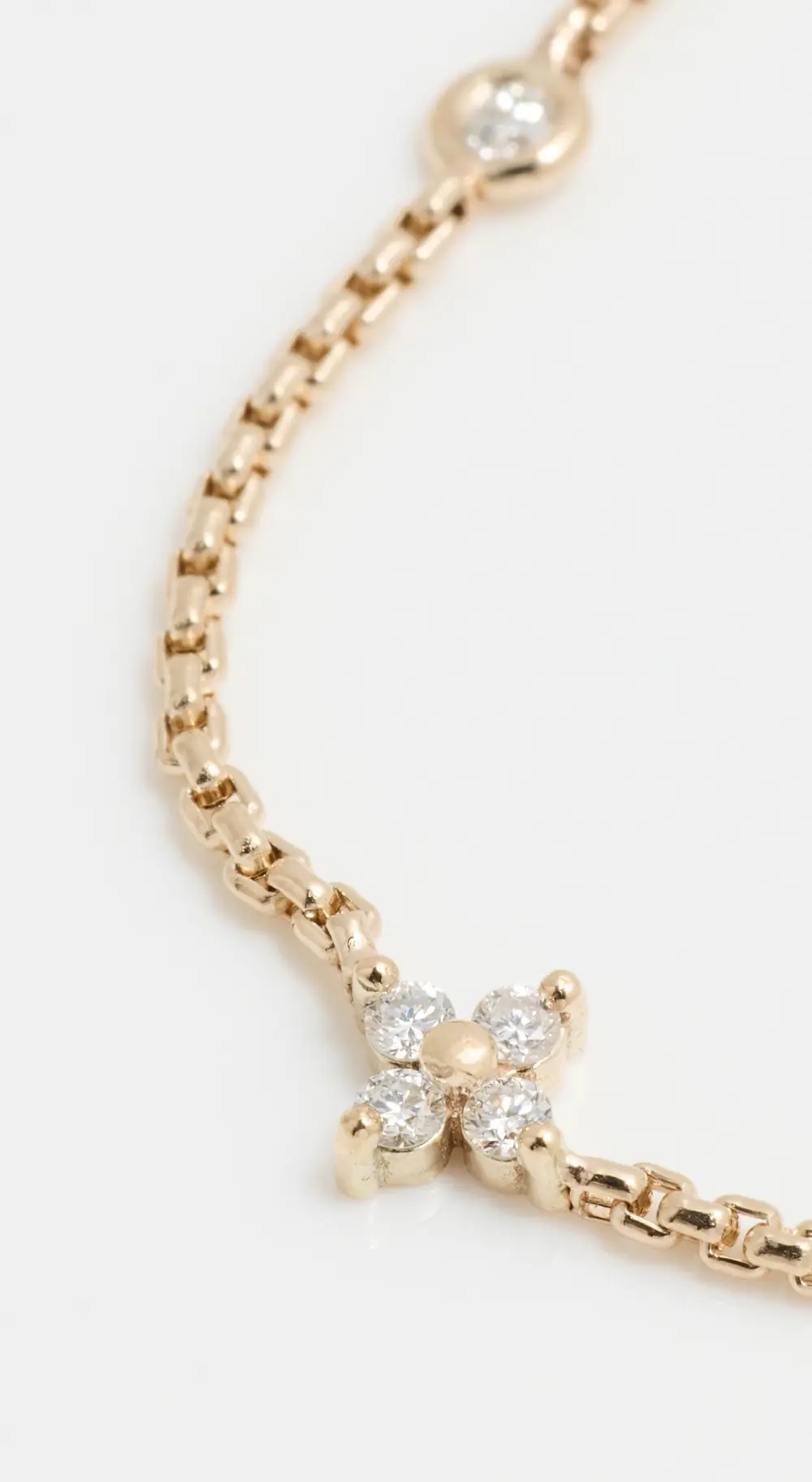 Zoe Chicco 14k Gold 3 Small Prong Set Necklace