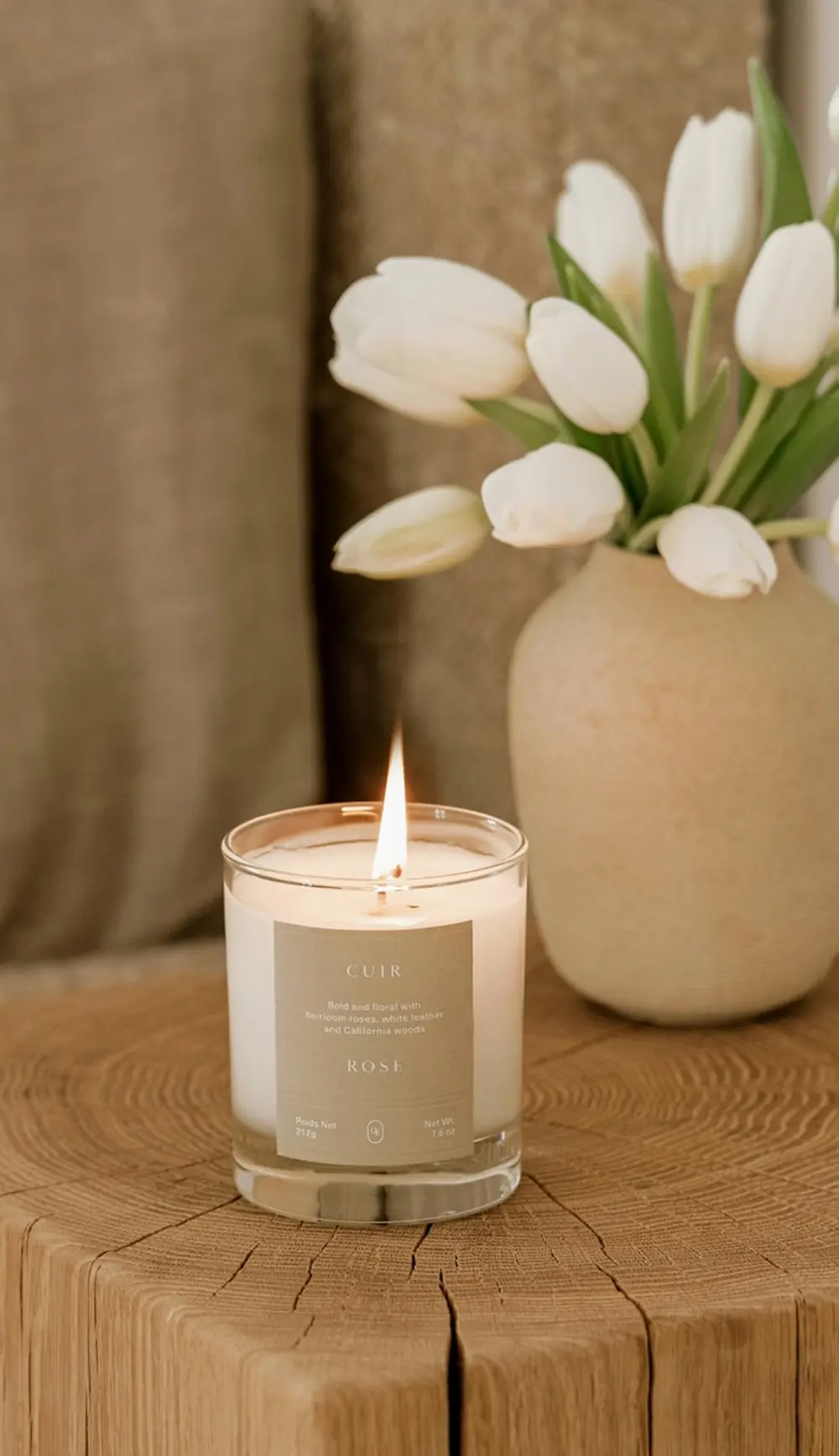 Oak Essentials Cuir Rose Candle