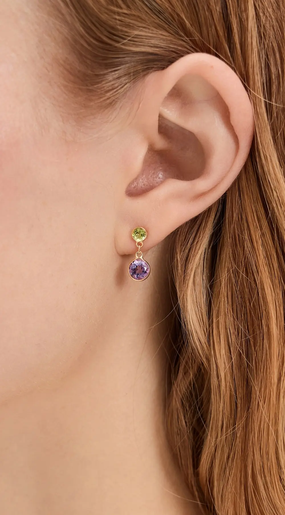 JIA JIA 18k Amethyst Sphere Drop Earrings