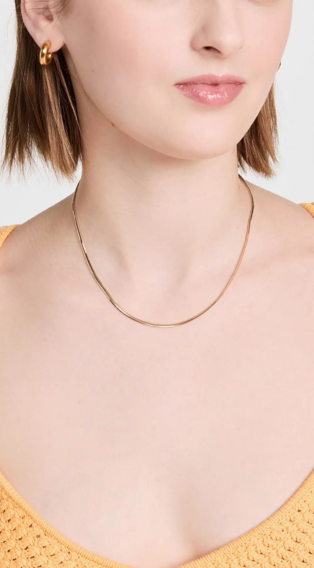 Zoe Chicco 14k Small Oval Snake Necklace