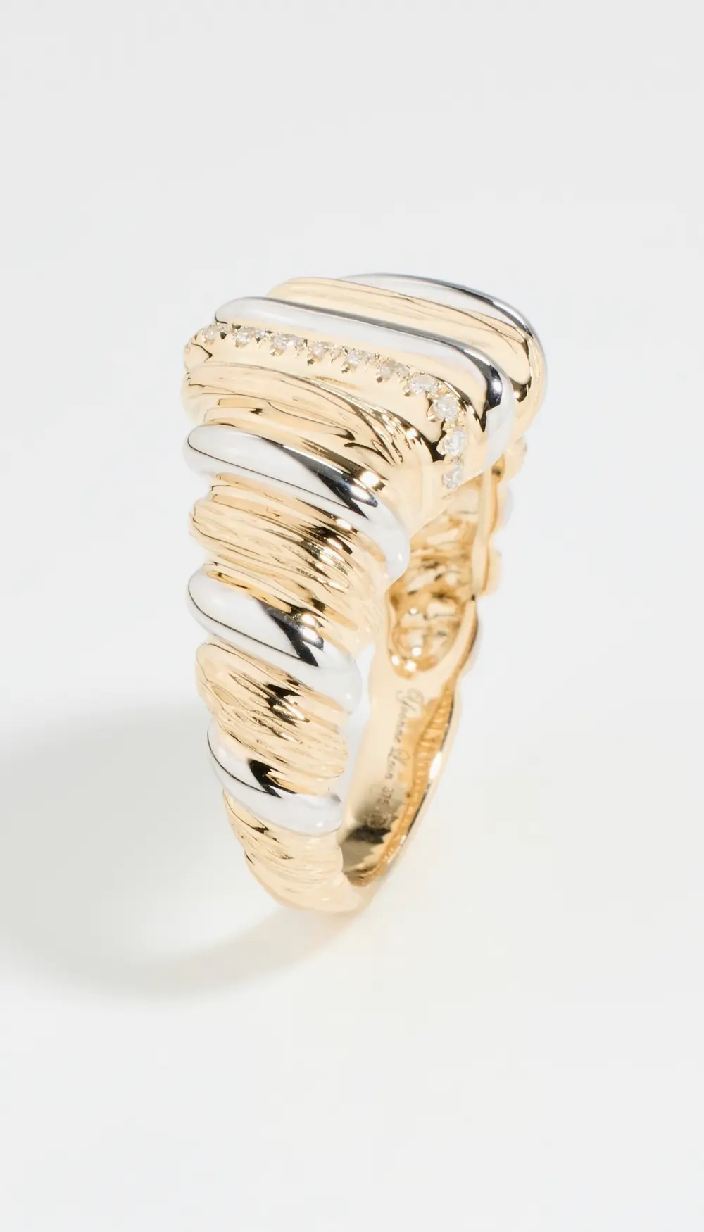 Yvonne Leon Chevaliere Gaufrette Bico OB OJ Ring