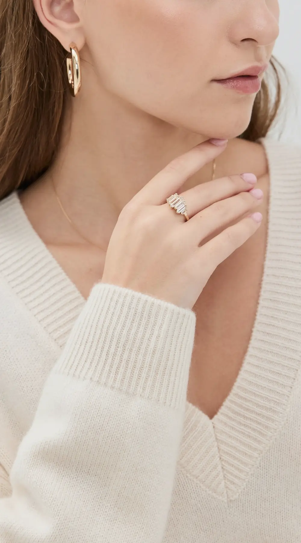 Kalan by Suzanne Kalan 14k Yellow Gold White Topaz Ring