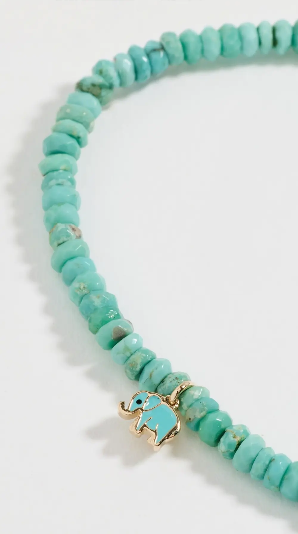 Sydney Evan Mini Enamel Elephant Charm Bracelet