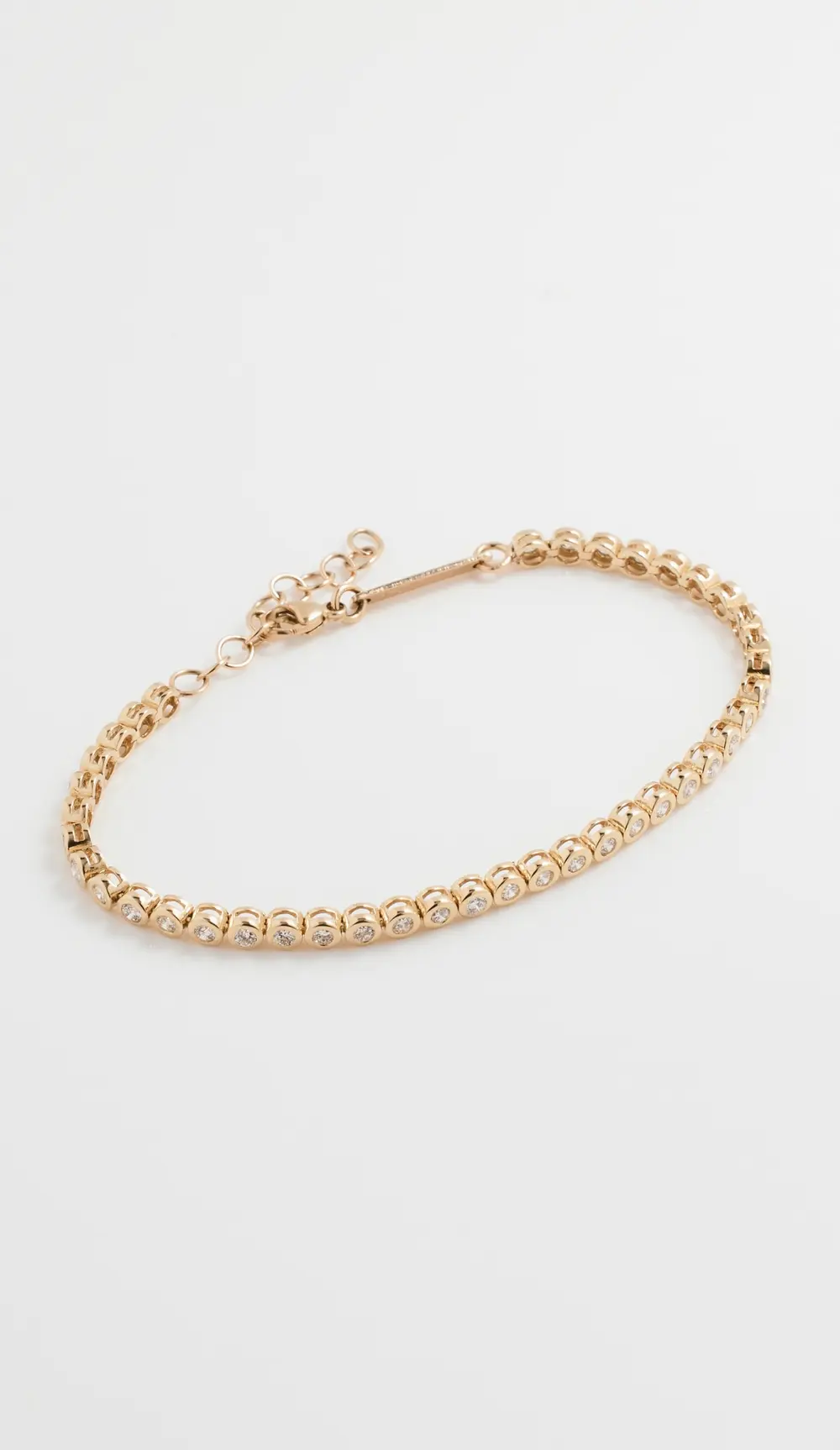 Zoe Chicco 14k Tennis Collection Bezel Bracelet 1.2 ctw