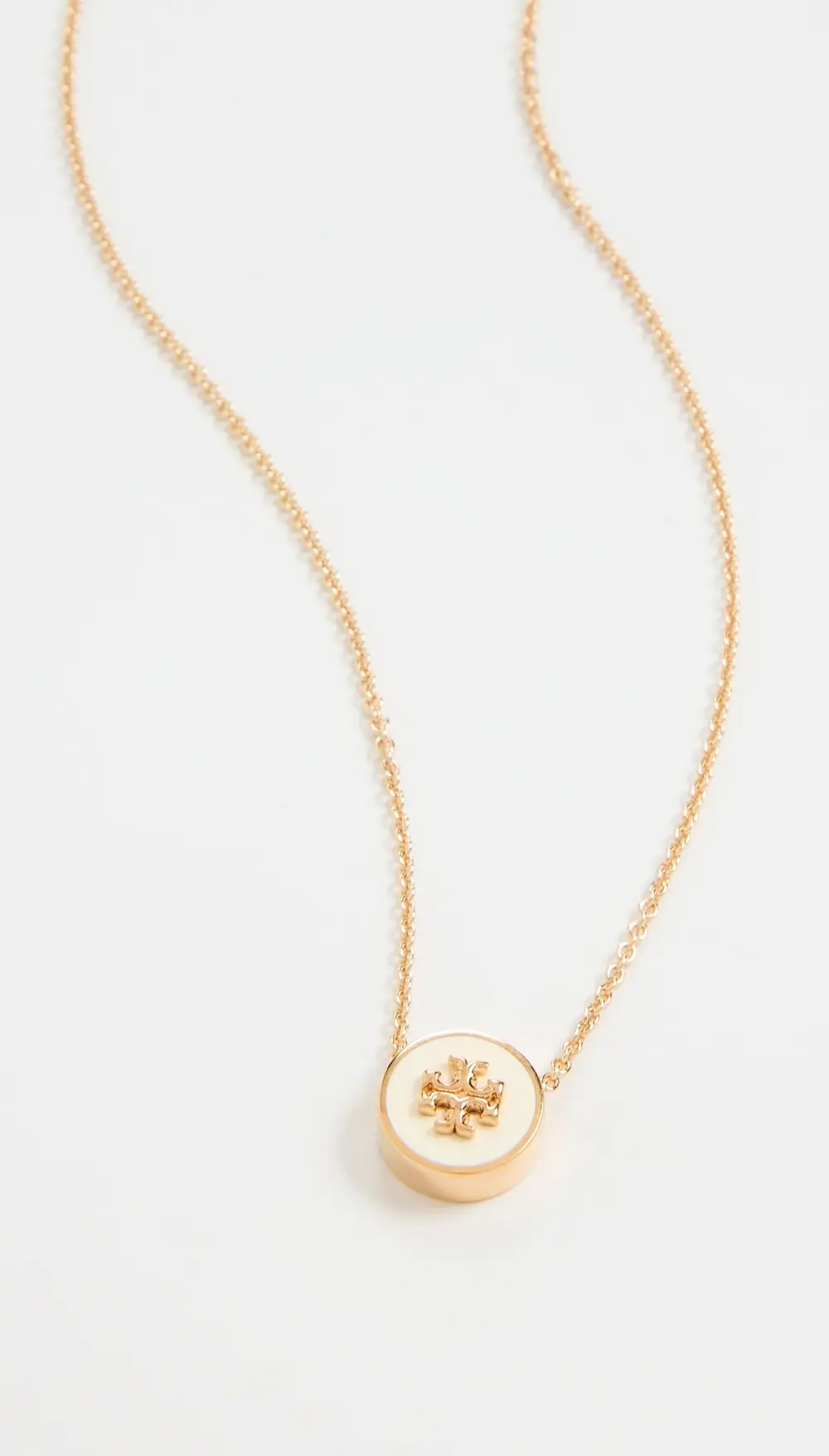 Tory Burch Icon Enamel Pendant Necklace