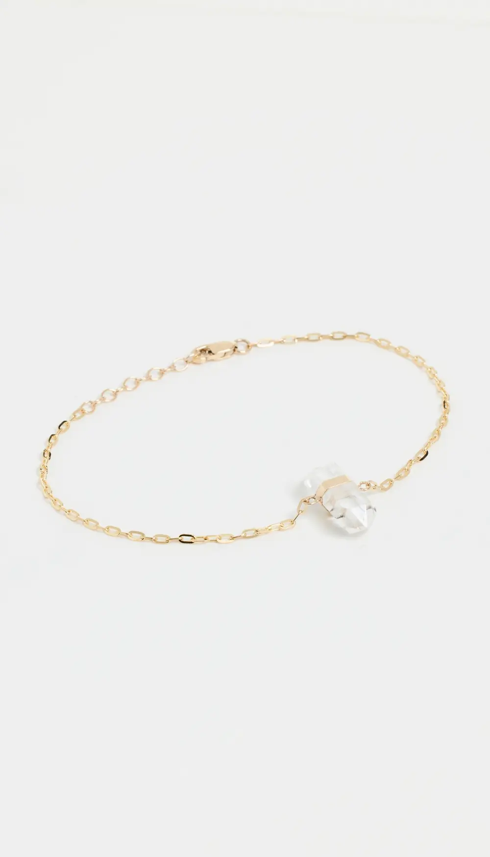JIA JIA Crystal Quartz Gold Chain Bracelet