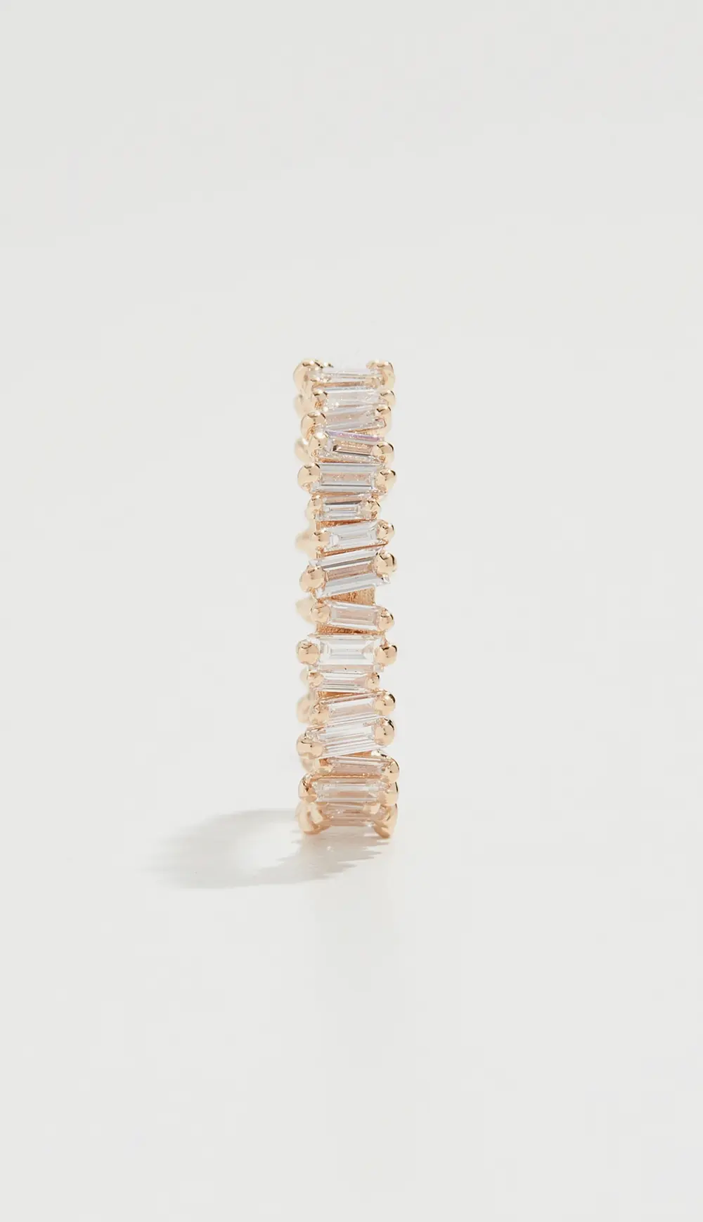 Suzanne Kalan 18k Gold Diamond Baguette Ring