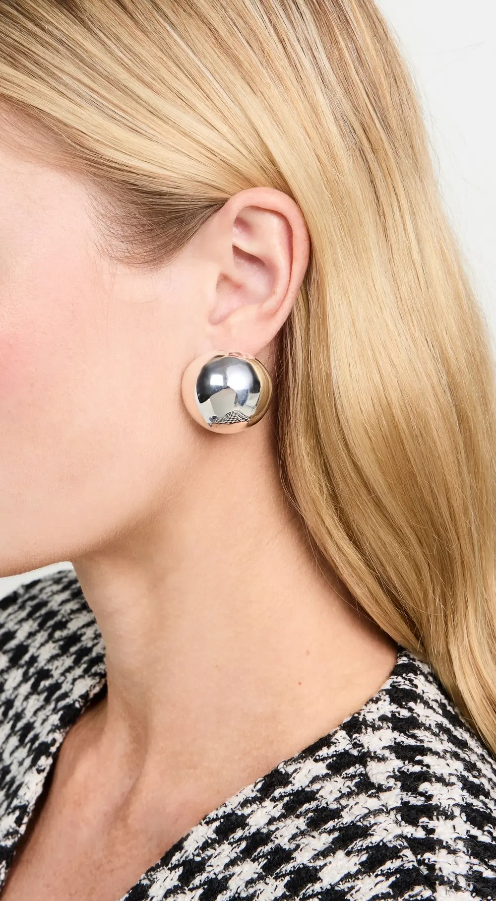 Annika Inez Large Hemisphere Earrings