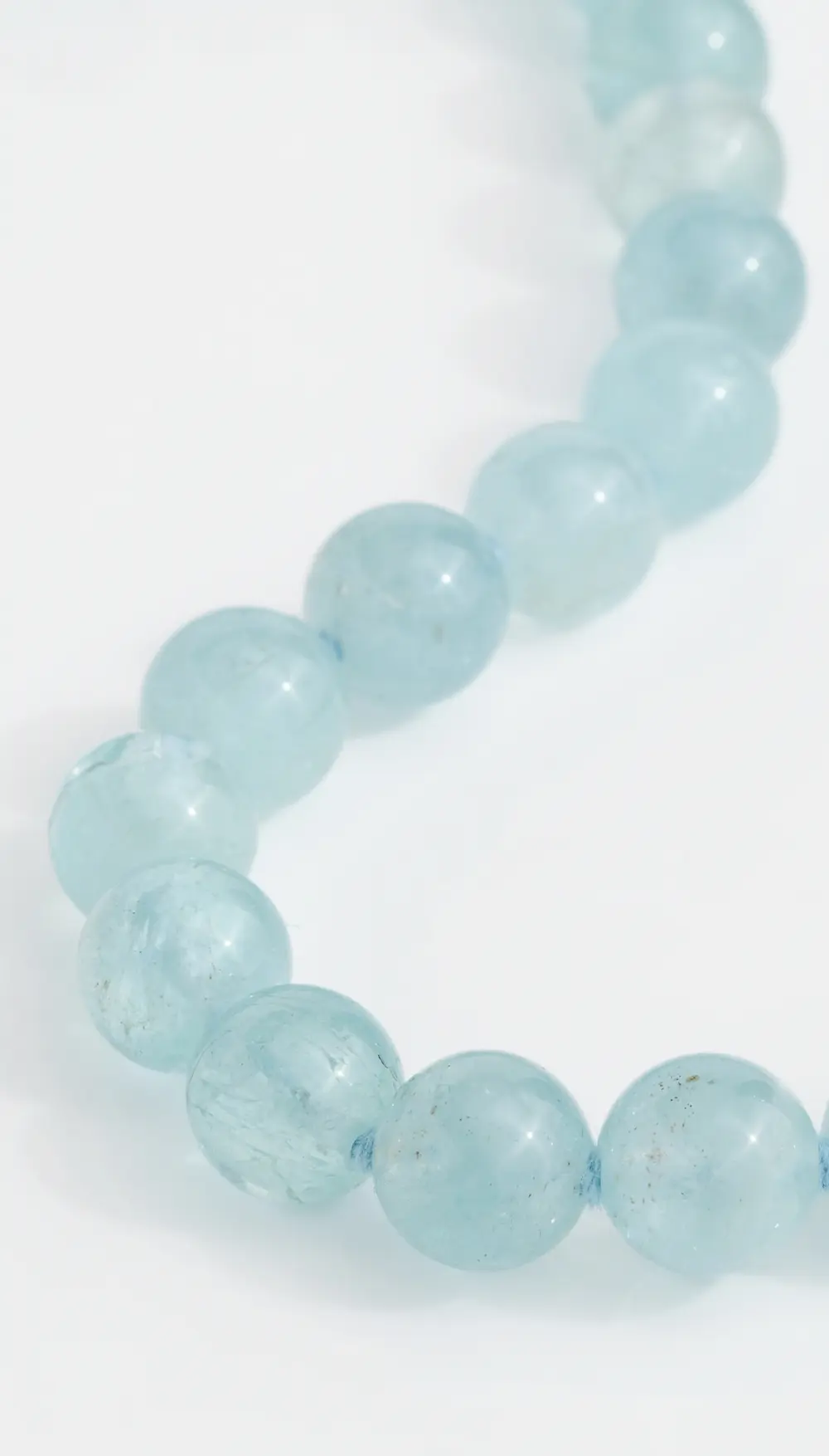 JIA JIA 14k Aquamarine Double Long Sphere Necklace