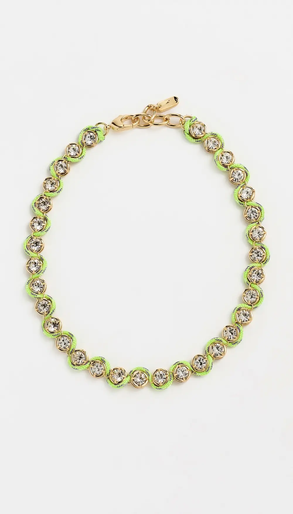 Logan Tay Paracord Pave Chain Necklace