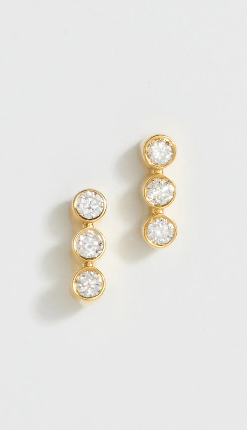 Jennifer Meyer Jewelry 3 Mini Bezel Studs