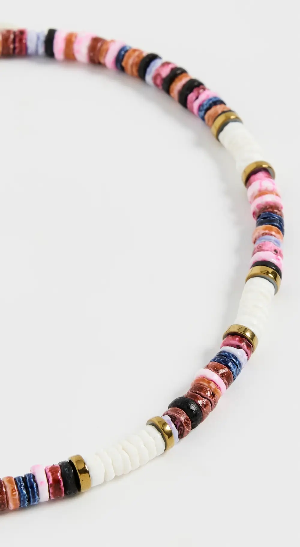 Hijas de Puka Multi Color Dyed Sea Shell Puka Necklace