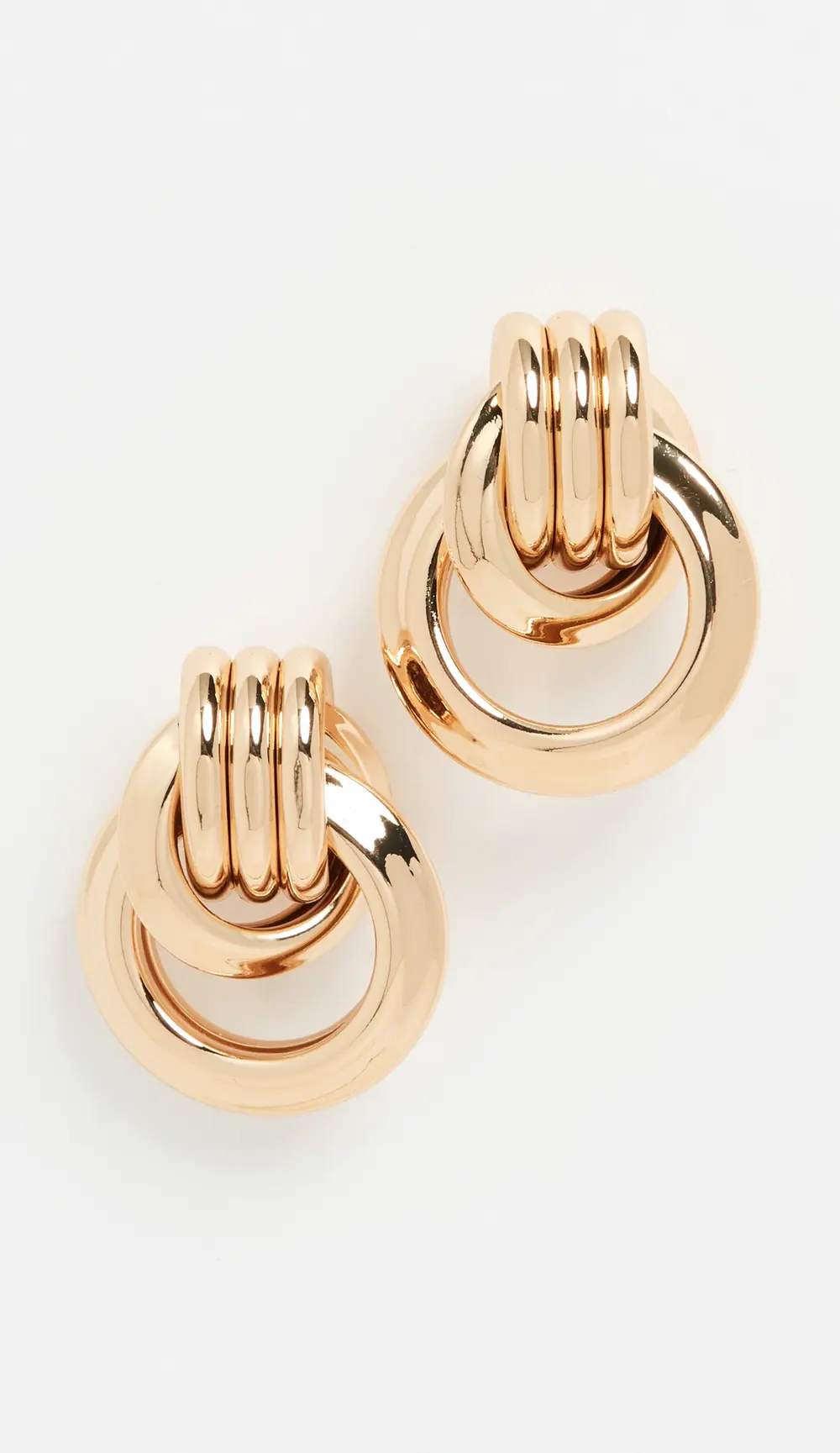 Kenneth Jay Lane 1 1/4' Polished Gold Love Knot Doorknock