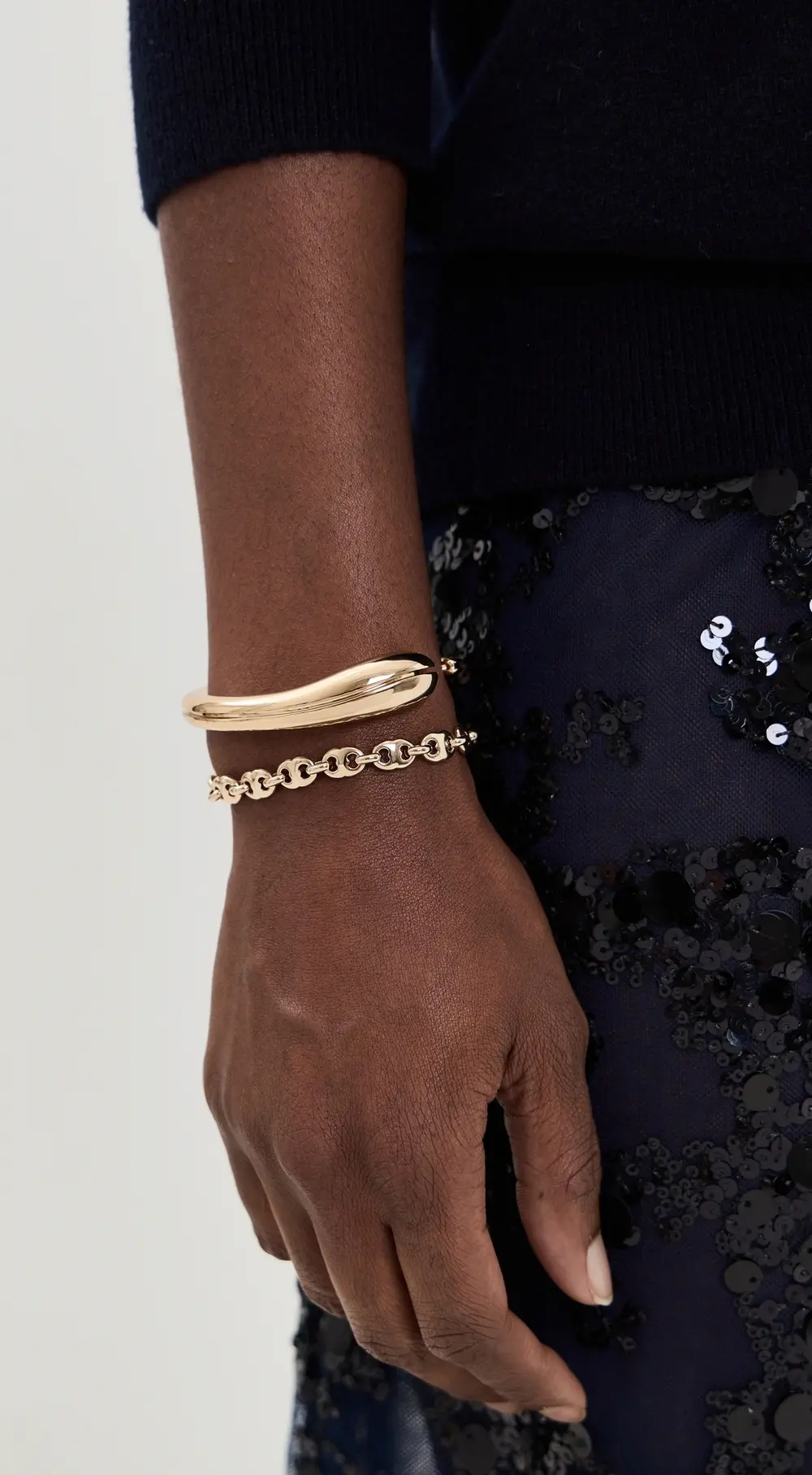 Tory Burch Pierced Thin Cuff