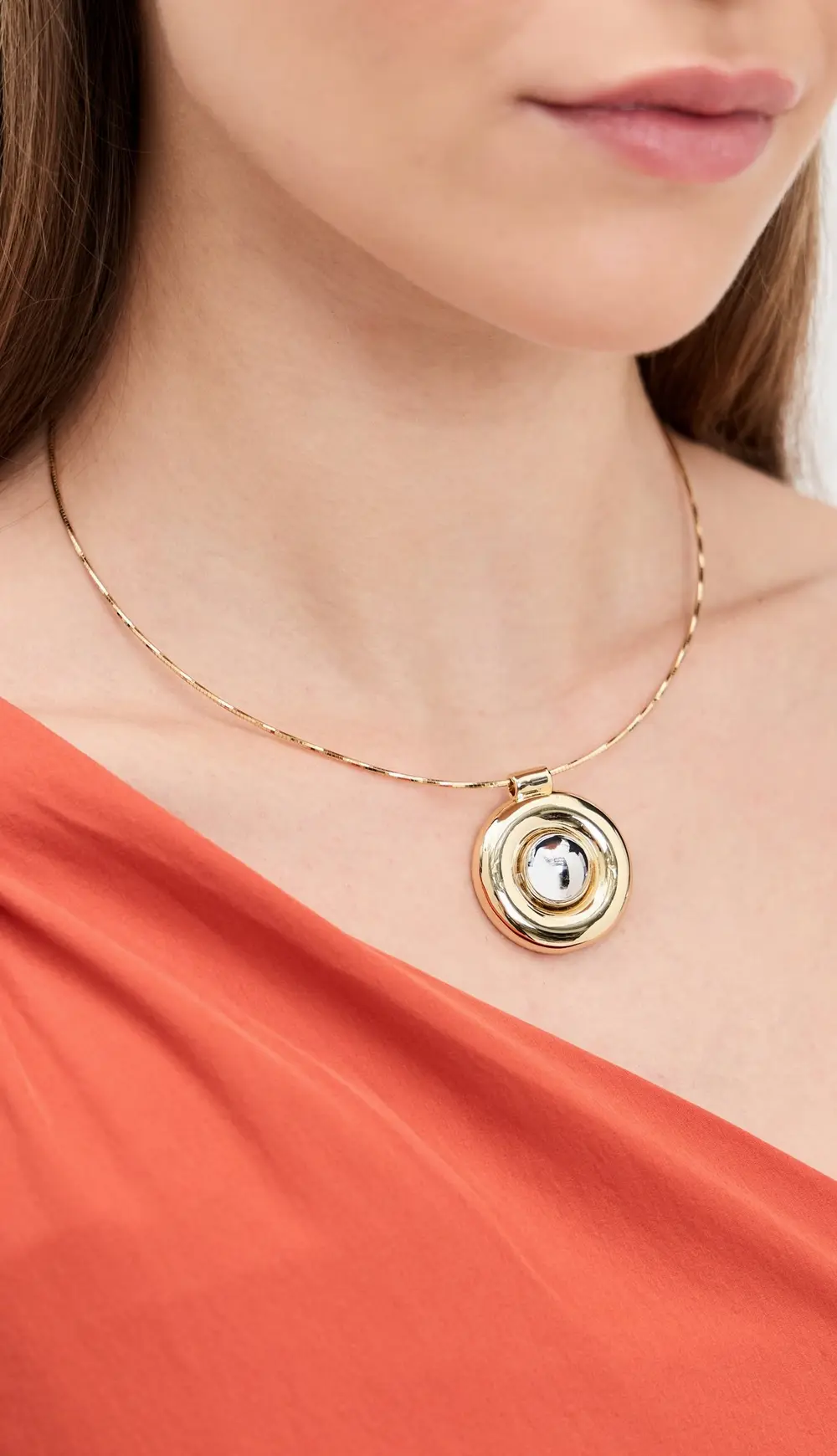 Luv Aj The Chrome Orb Pendant Necklace