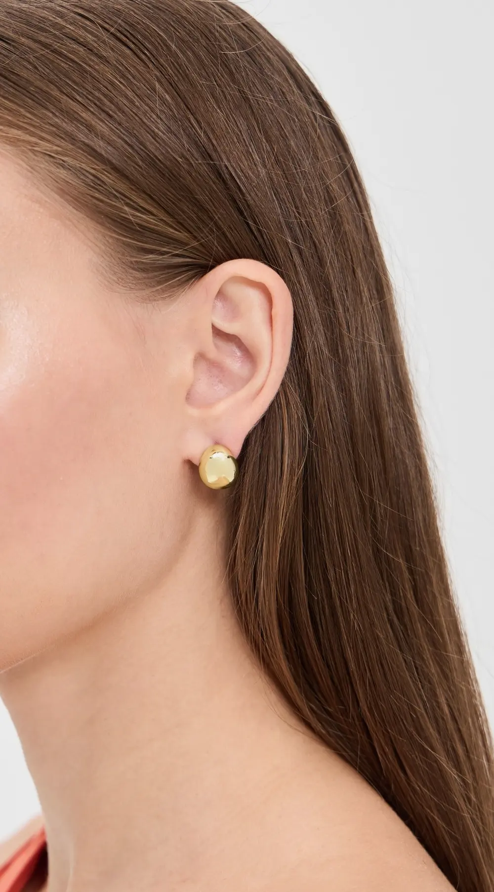 BaubleBar Manon Gold Dome Earrings