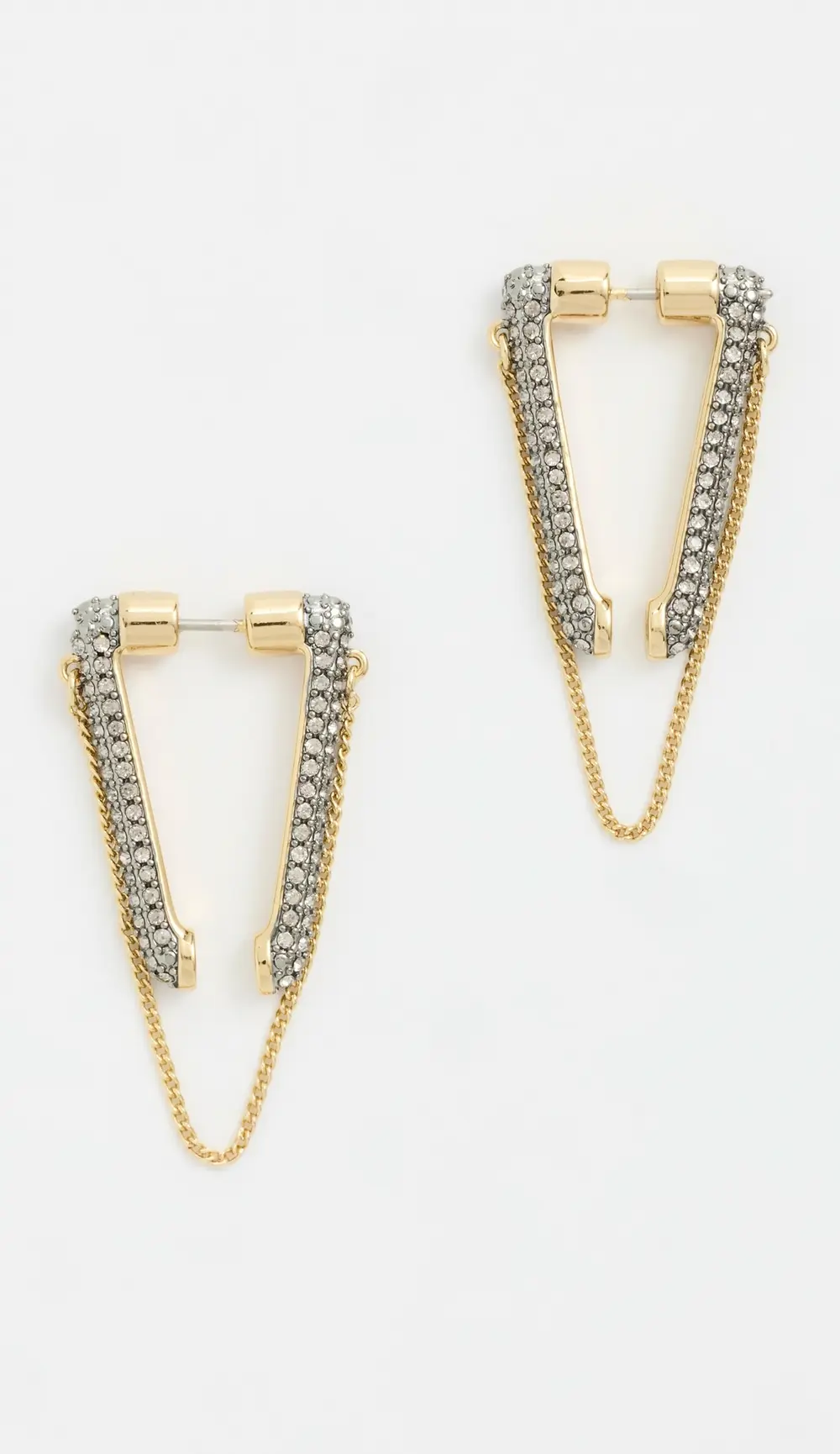 DEMARSON Vera Mini Pave Earrings