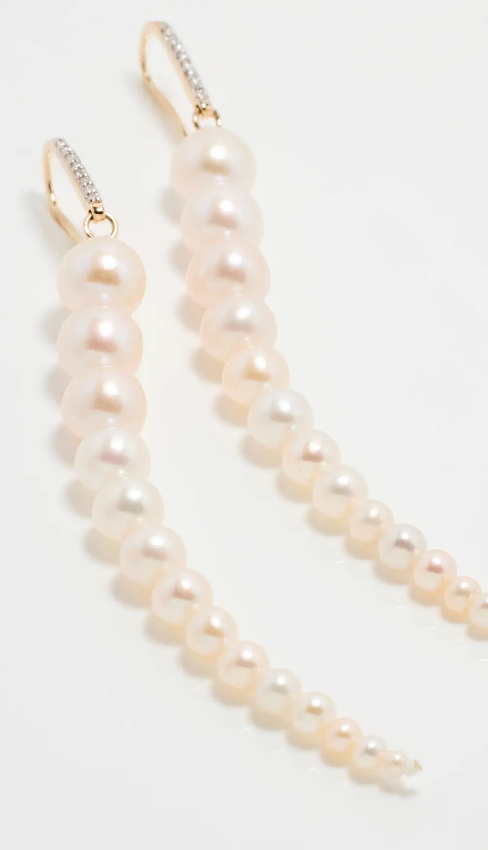 Mateo 14k Graduated Pearl Dangler Earrings