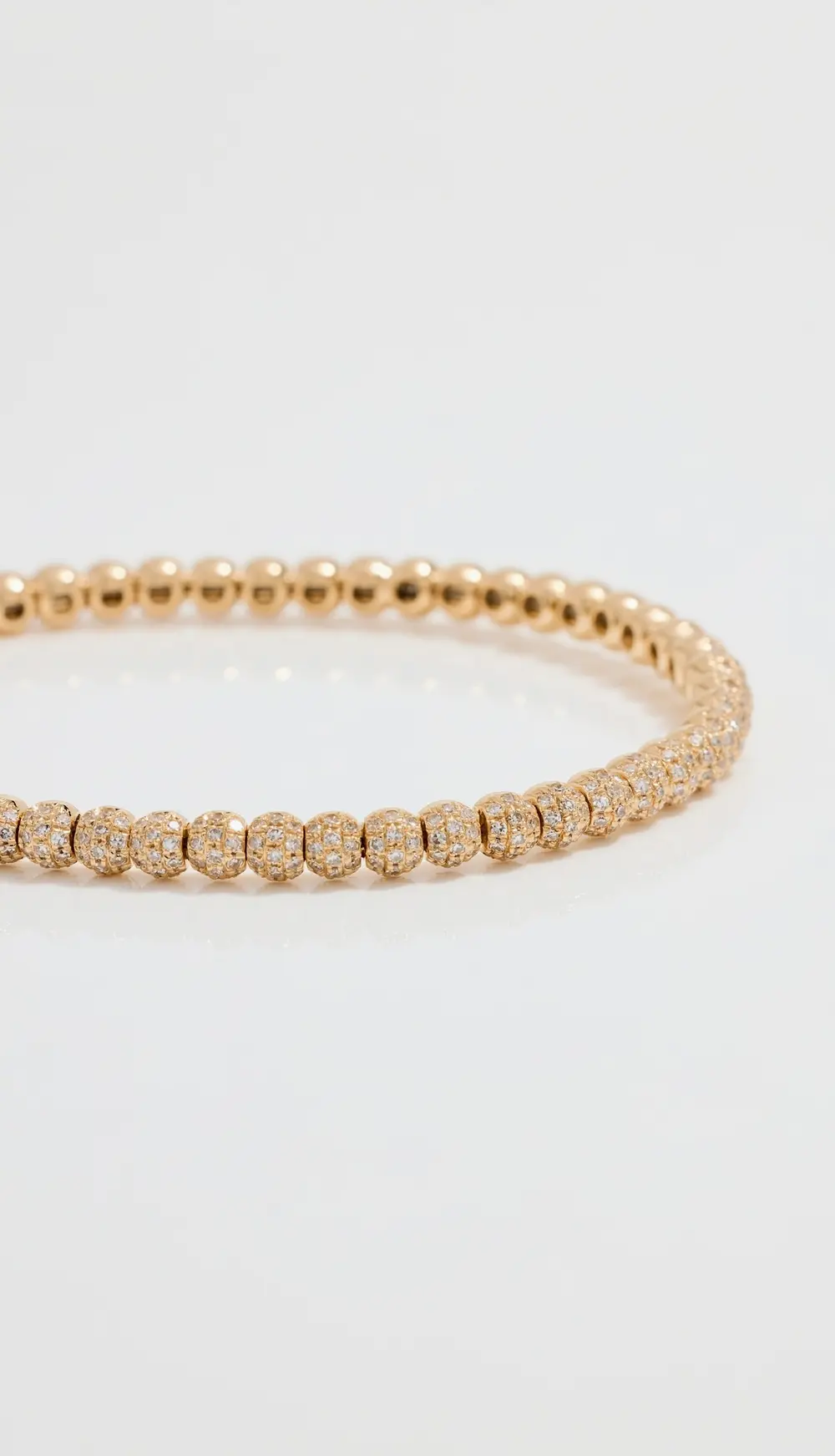 SHAY 18k Pave Diamond Ball Bracelet