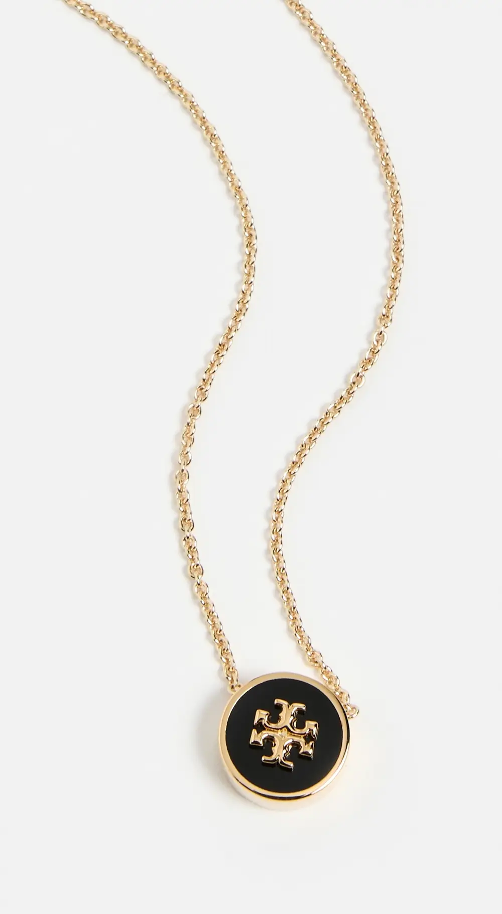 Tory Burch Icon Enamel Pendant Necklace