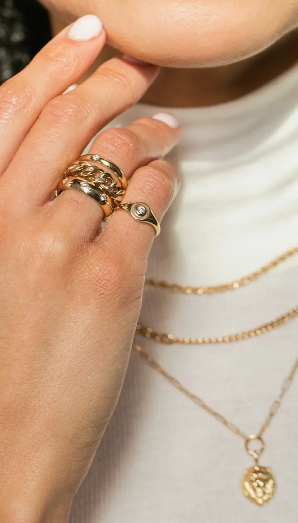 Zoe Chicco 14k Heavy Metal Chain Ring