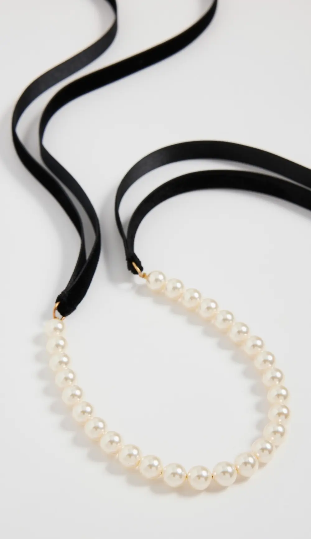 Jennifer Behr Pearl Ribbon Necklace