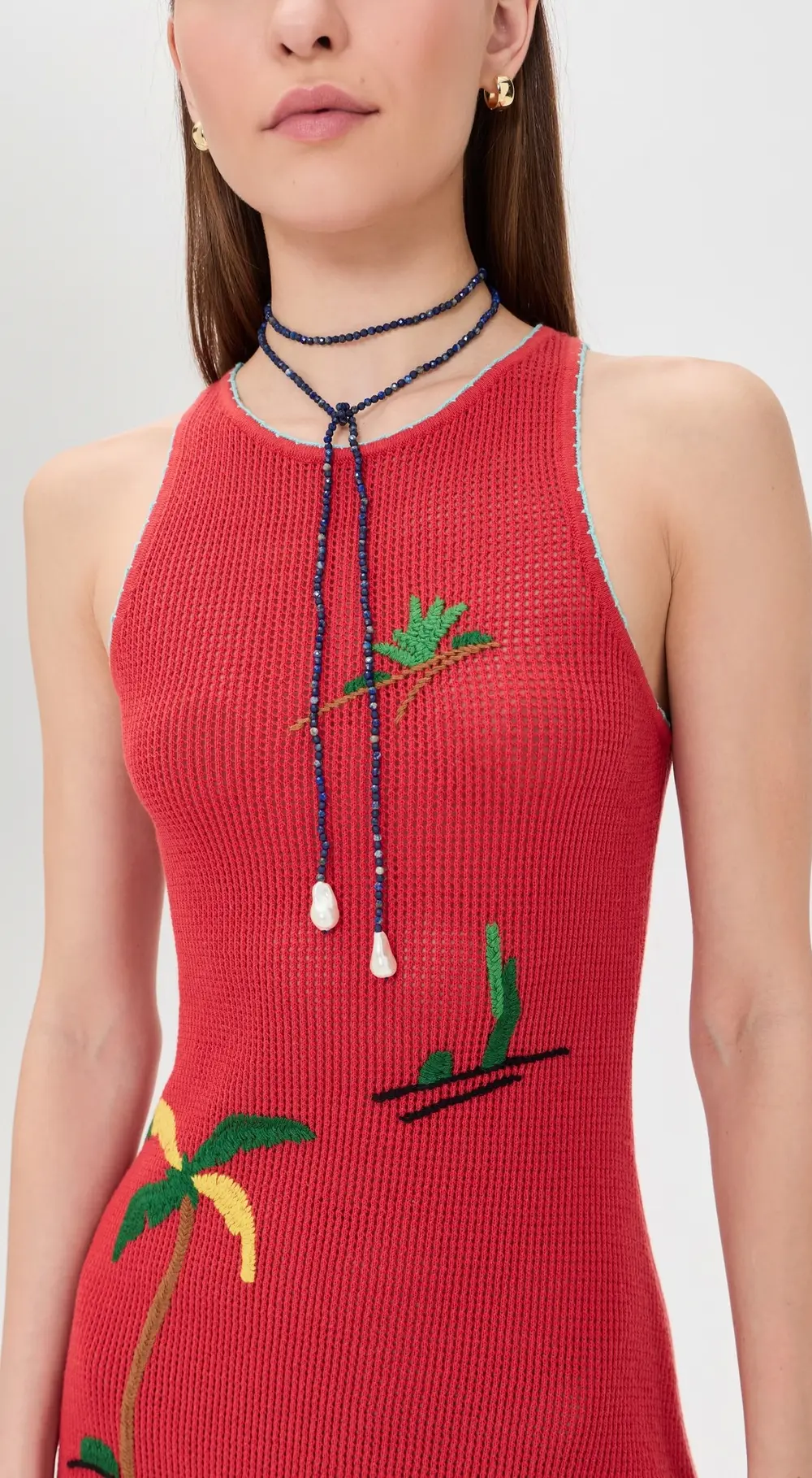 BaubleBar Semi-Precious Pearl Wrap Necklace