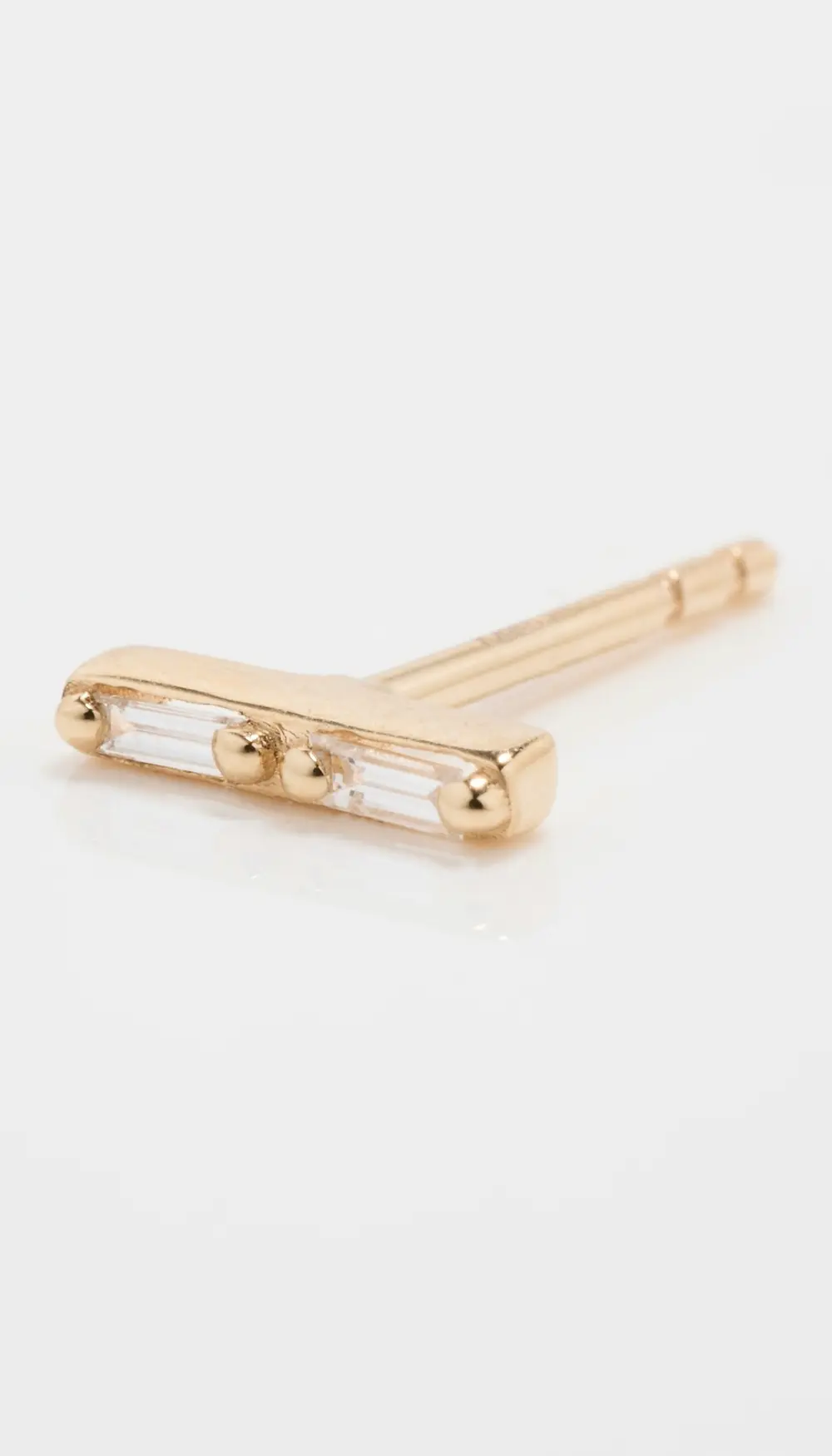 Kalan by Suzanne Kalan 14k Baguette Diamond Stick Studs
