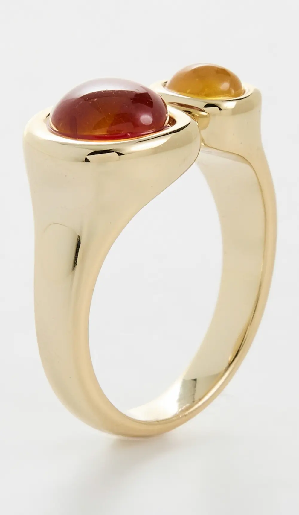 Luv Aj Amber Honey Resin Stud Ring