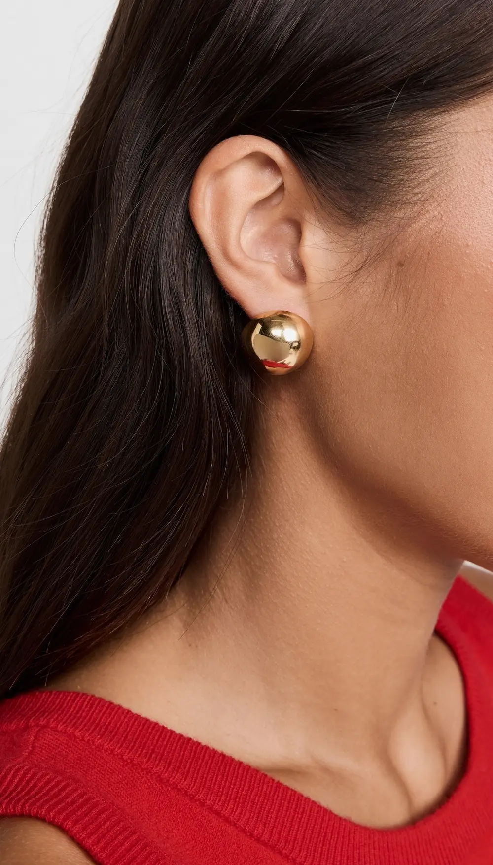 Annika Inez Small Hemisphere Earrings