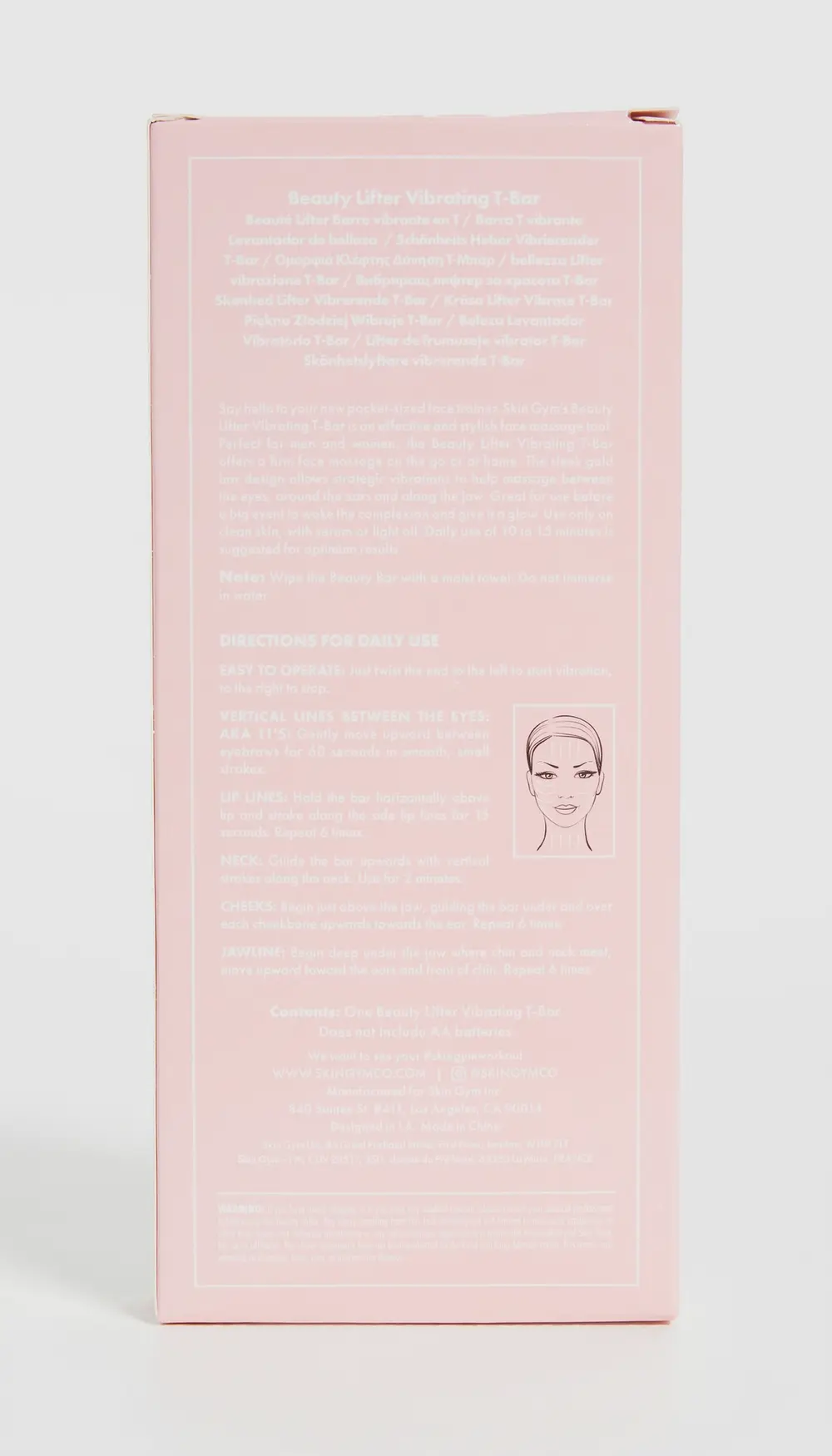 Skin Gym Beauty Lifter Vibrating T-Bar Tool