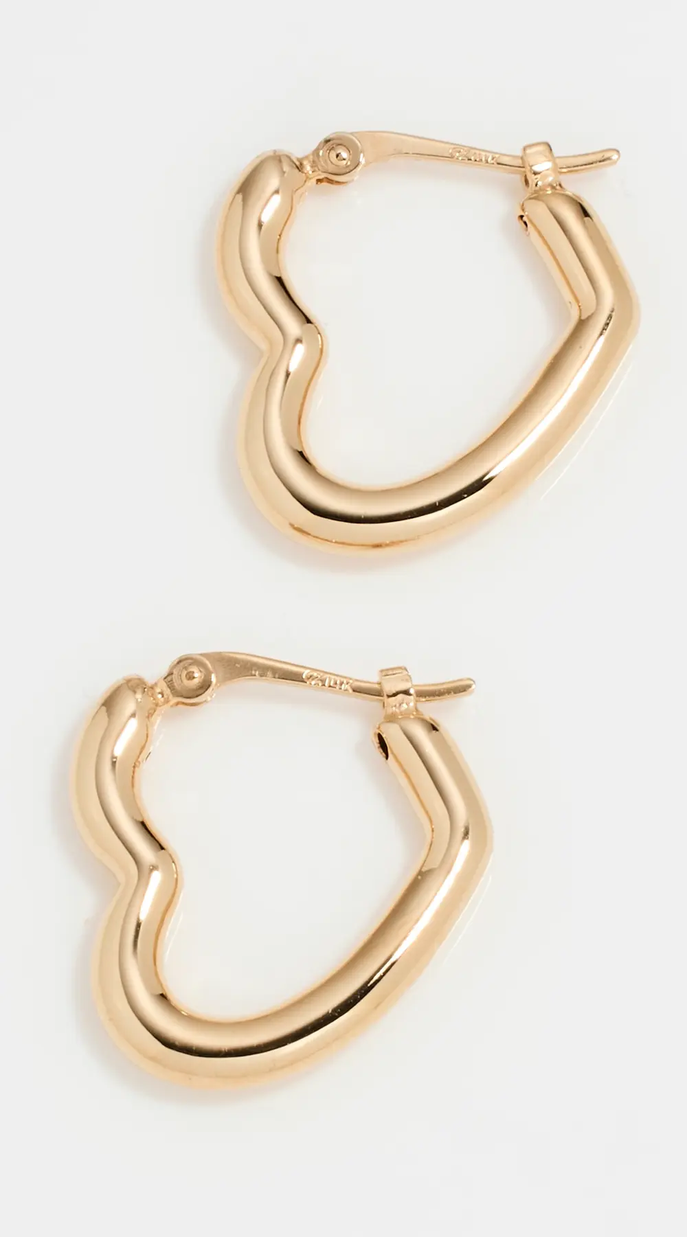 Ariel Gordon Jewelry 14k Junior Heart Helium Hoops