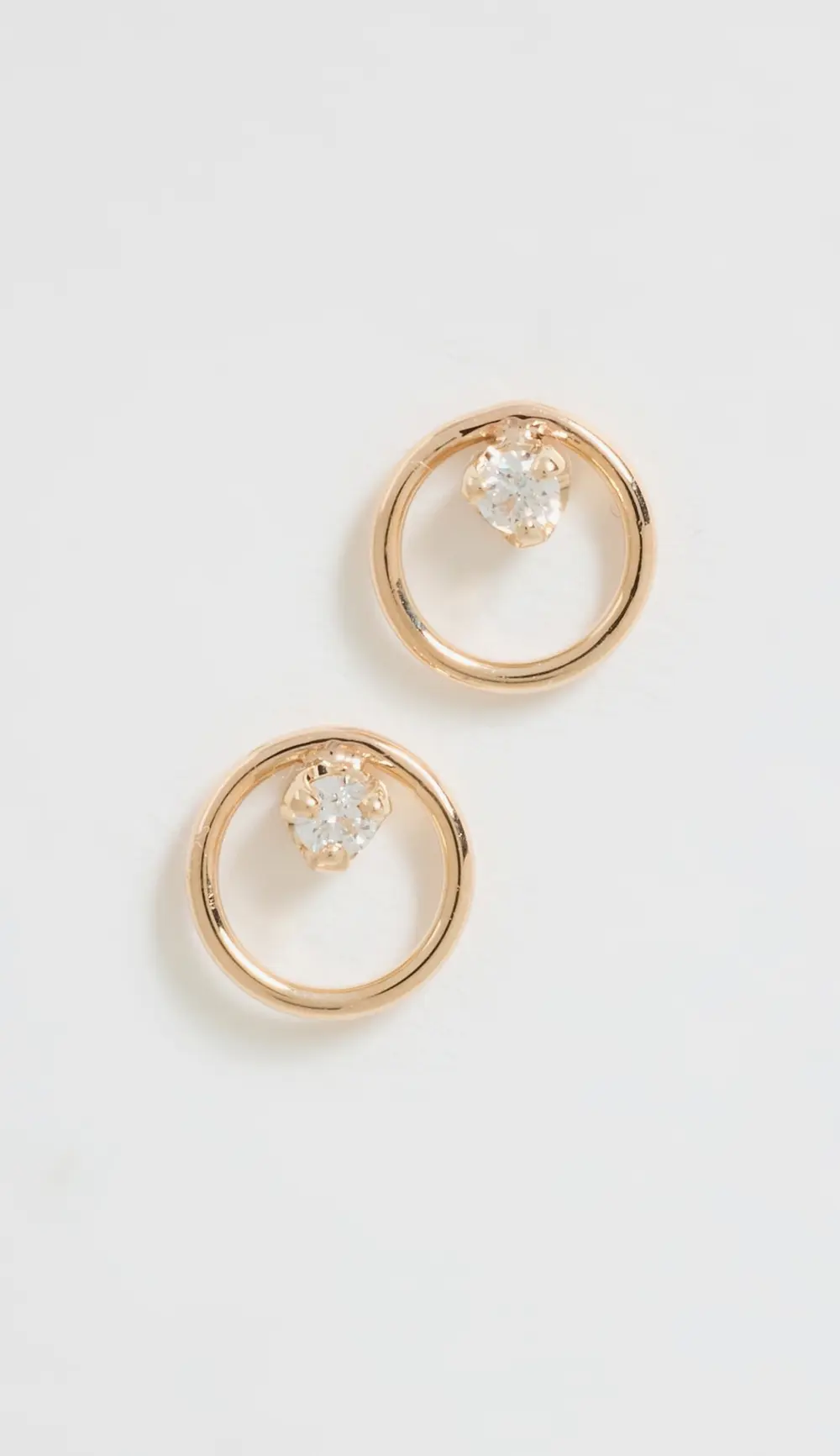 Zoe Chicco 14k Gold Small Circle Studs