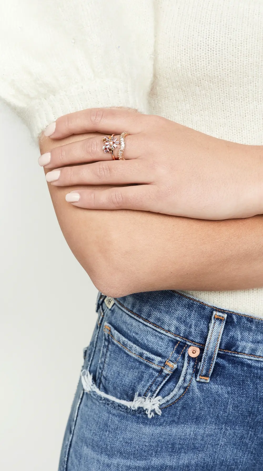 Suzanne Kalan 18k Yellow Gold Way Wave Ring