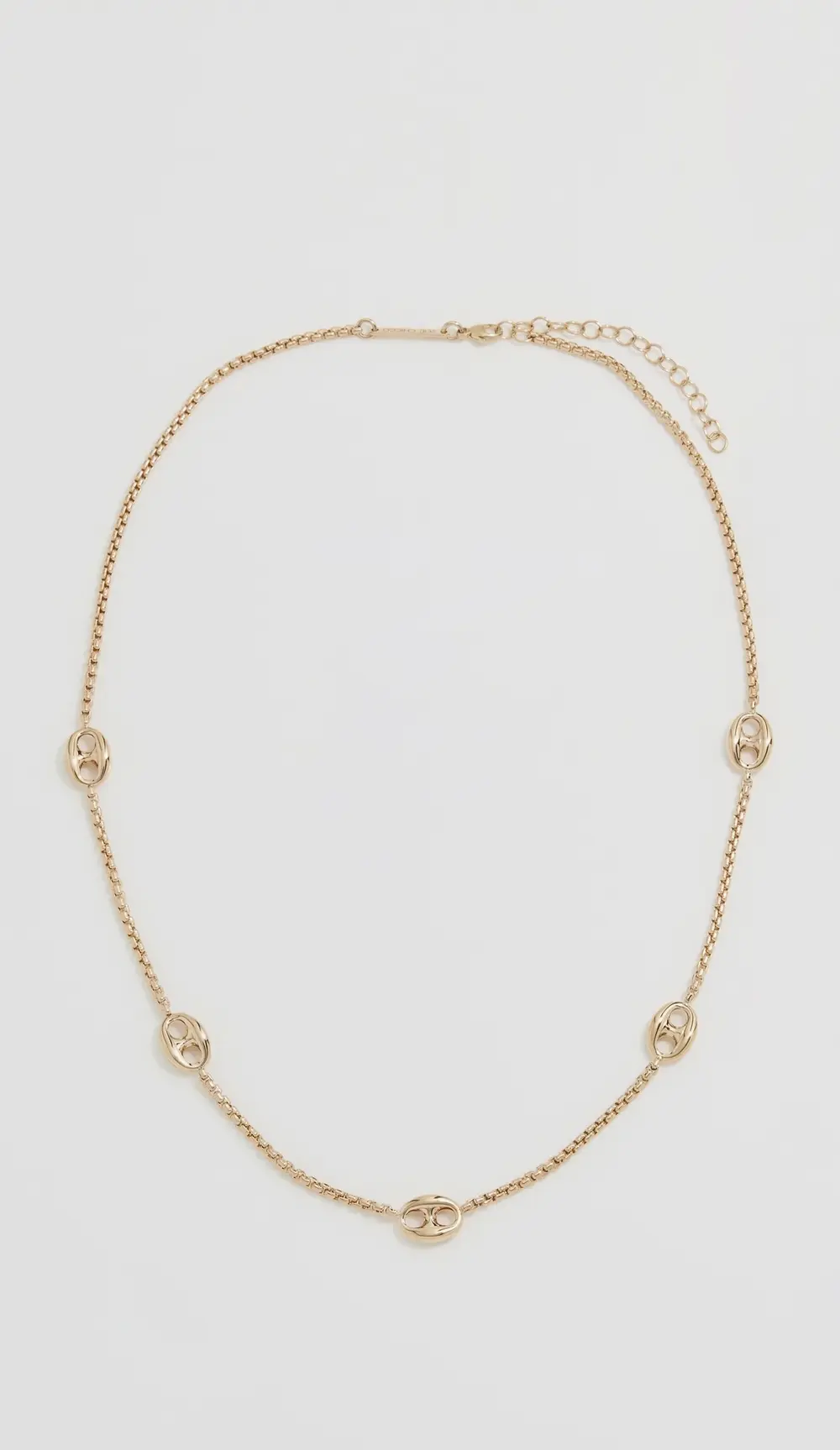 Zoe Chicco 14k Gold Large Mariner Link Station Necklace