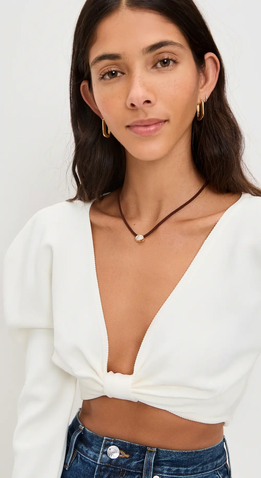 SHASHI Lasso Solitaire Necklace