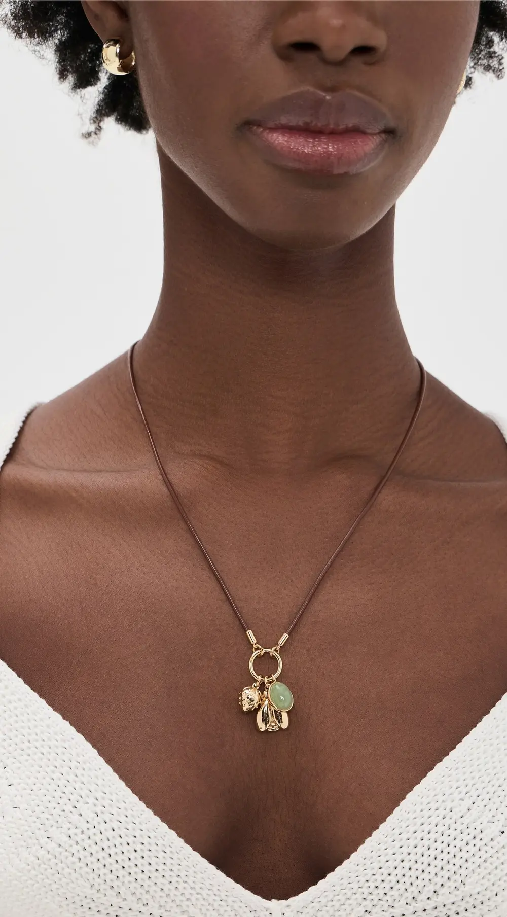 Madewell Bee Charm Cord Necklace