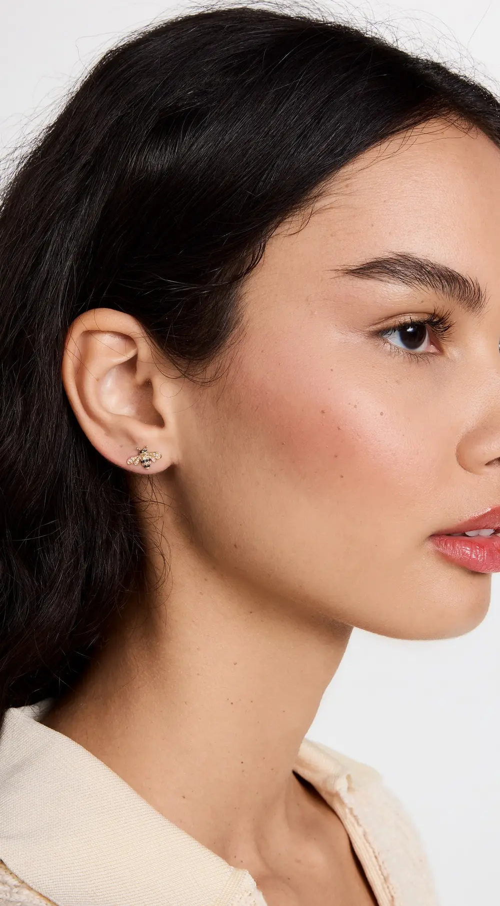 Sydney Evan 14k Gold Bee Studs