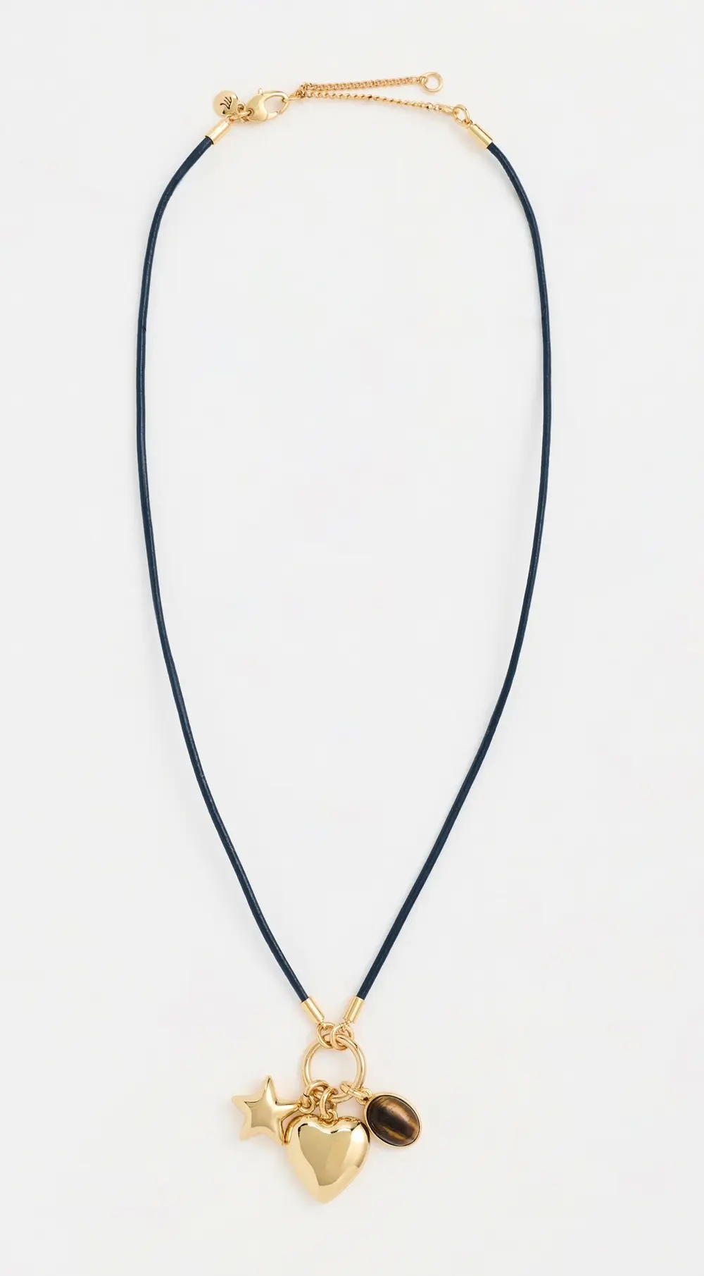 Madewell Heart Charm Cord Necklace