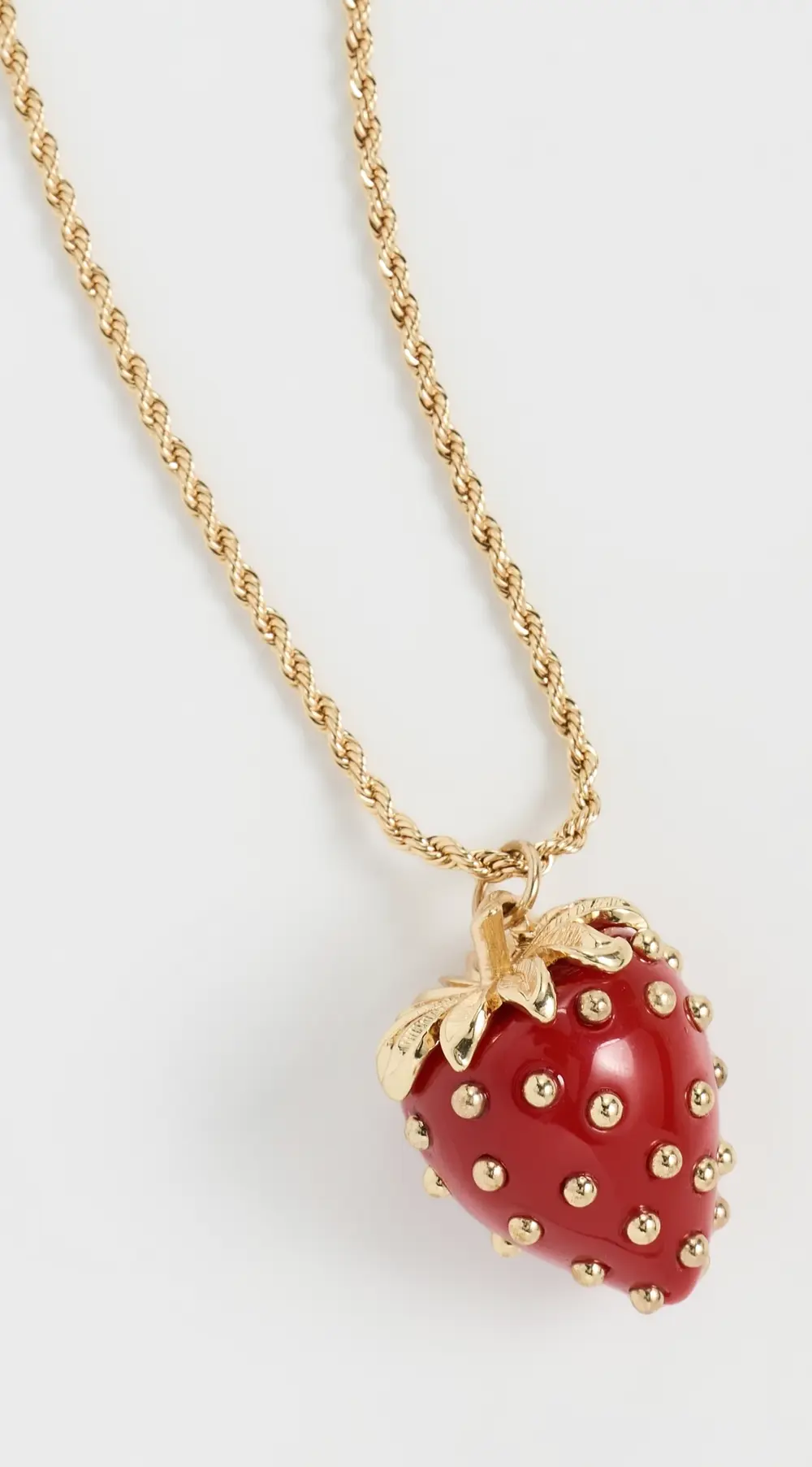 Kenneth Jay Lane Strawberry Pendant Necklace