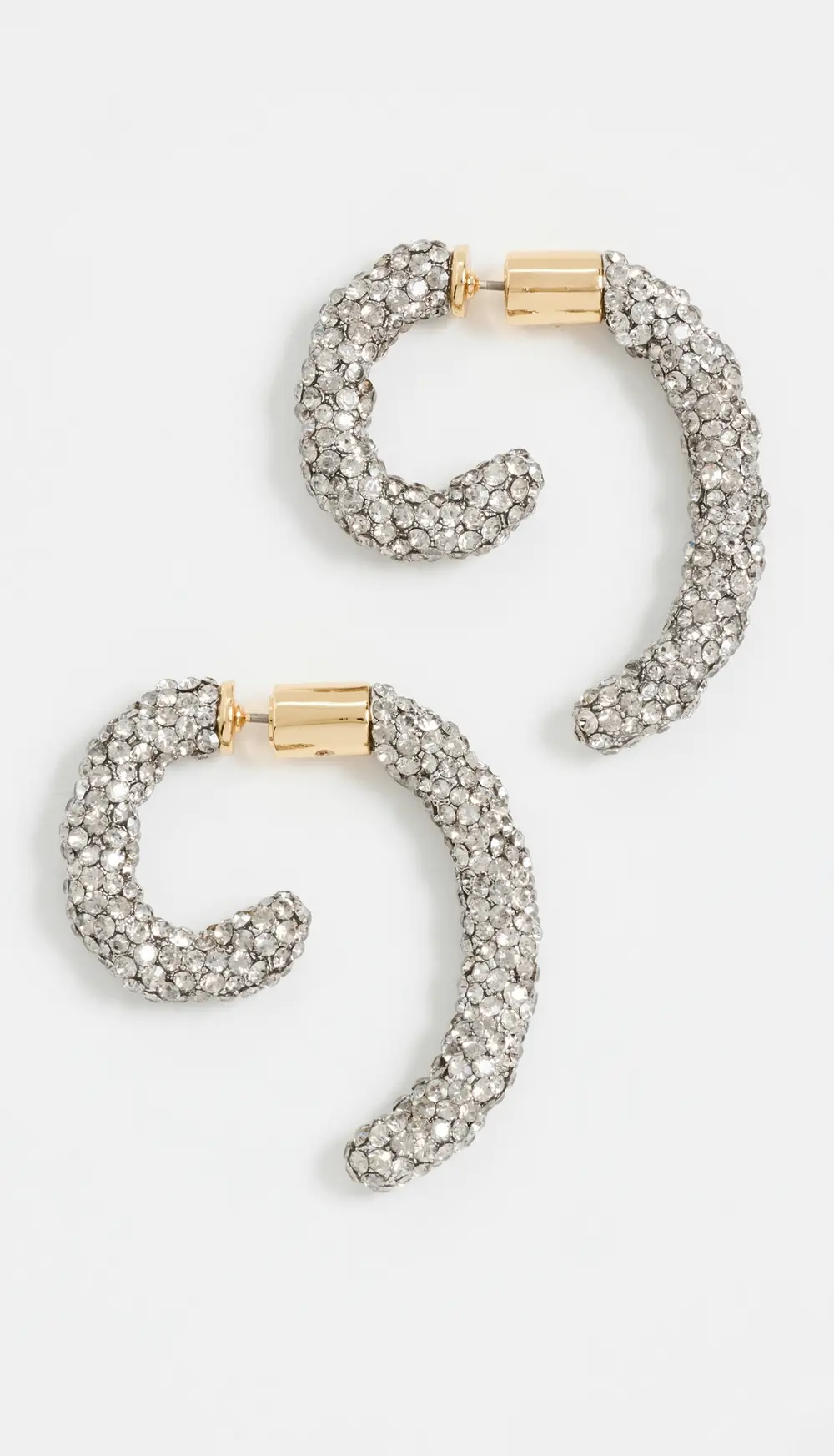 DEMARSON Luna Braided Pave Earrings